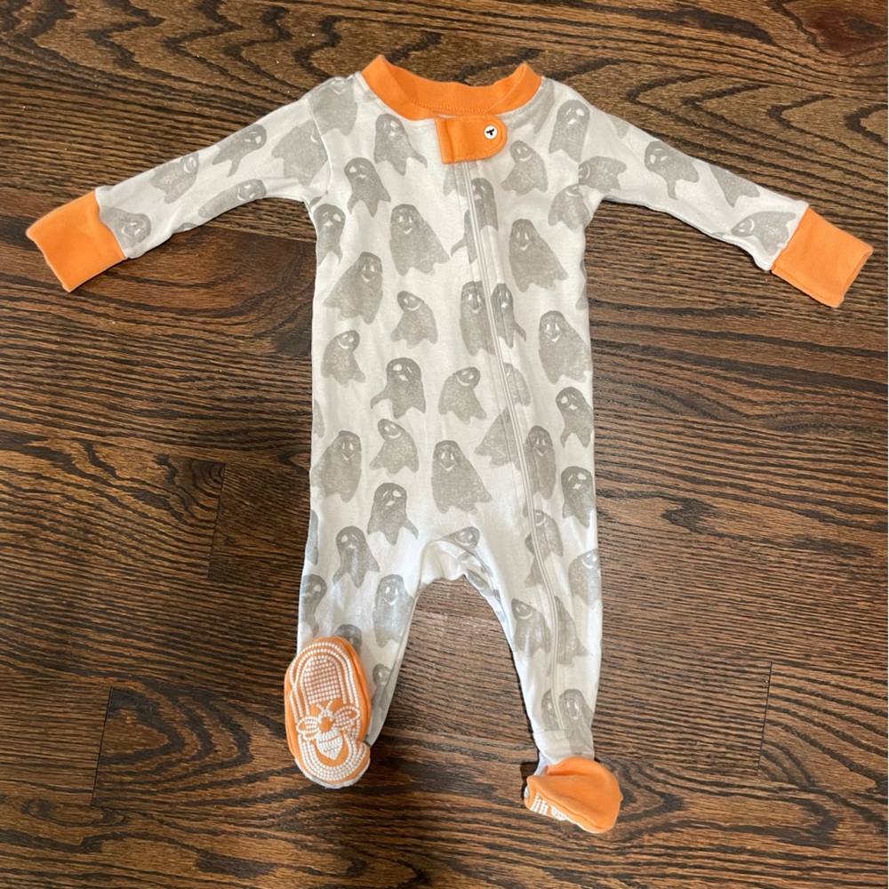 Halloween Footie Zip-up Pajamas Burt’s Bees Baby 0-3m